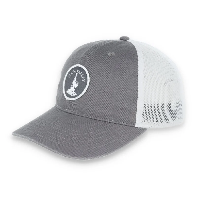 Weekend Savings Delight The Coliseum Napa Valley Adjustable Washed Chino Twill & Ultra Soft Mesh Cap-Charcoal/White Weekend Savings Delight The Coliseum Napa Valley Adjustable Washed Chino Twill & Ultra Soft Mesh Cap-Charcoal/White