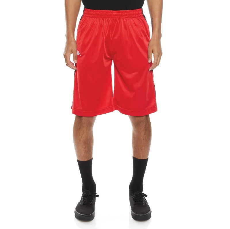 Blowout Deals KAPPA 222 BANDA TREADWELLZ SHORTS - RED BLACK