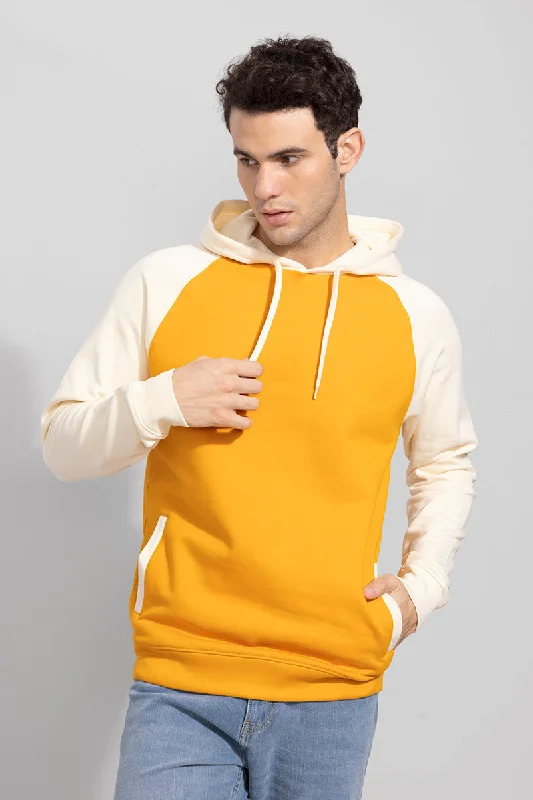 Midnight Madness Calido Mustard Fleeced Hoodie