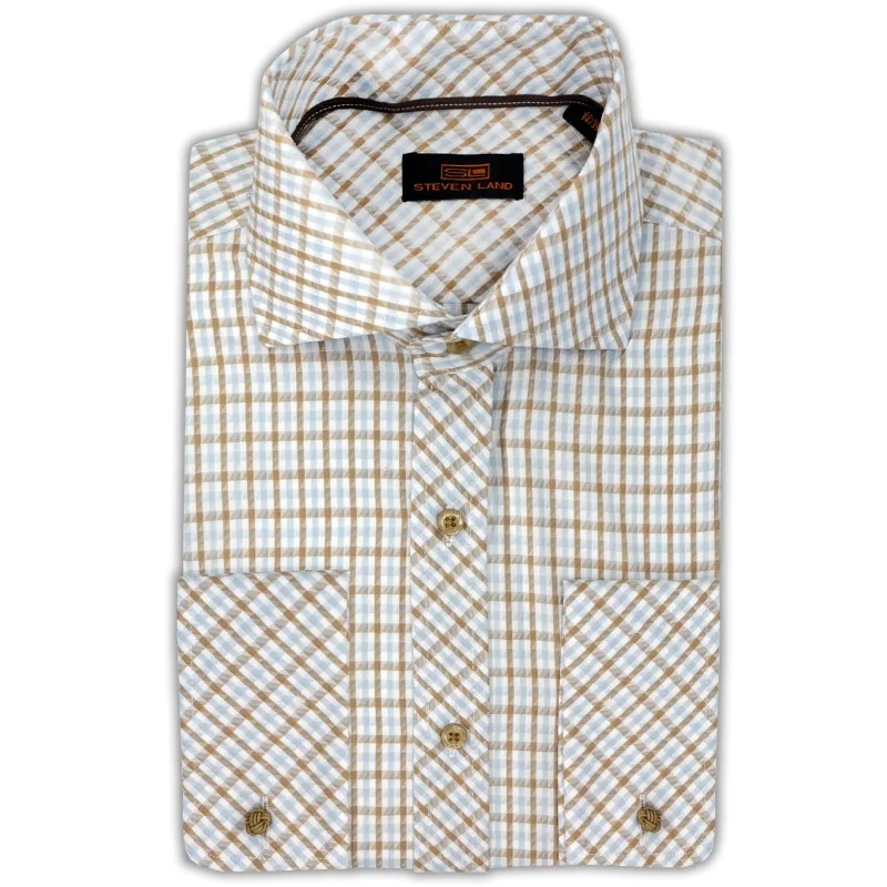 Weekend Specials You Can't Miss Steven Land Dress Shirt | Trim and Classic Fit | Arlo 100% Cotton | Color Green/Ds2327 Weekend Specials You Can't Miss Steven Land Dress Shirt | Trim and Classic Fit | Arlo 100% Cotton | Color Green/Ds2327
