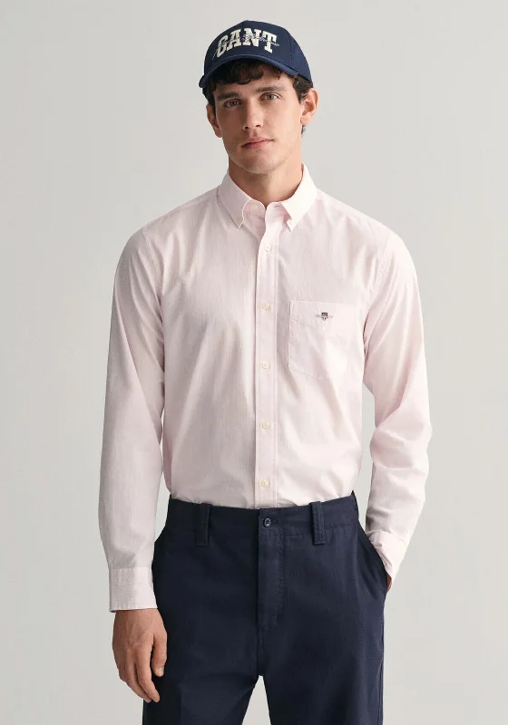 Don’t Miss Out Gant Banker Stripe Poplin Shirt, Light Pink