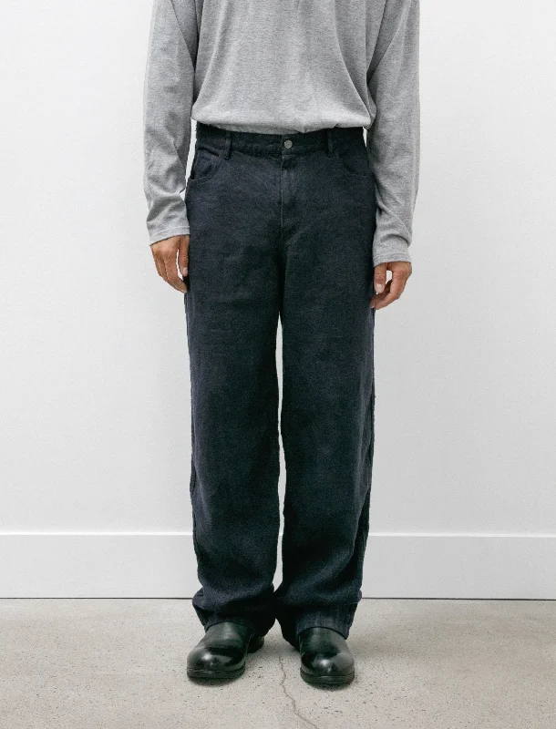 Set Up Pants Garment Dyed Indigo