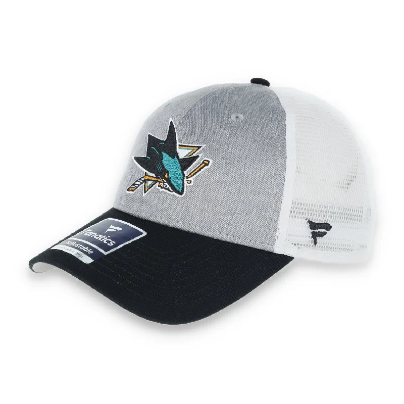 Exclusive Weekend Offers Inside San Jose Sharks Fanatics Branded Trucker Snapback Hat-Stone Grey Exclusive Weekend Offers Inside San Jose Sharks Fanatics Branded Trucker Snapback Hat-Stone Grey