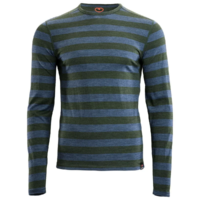Epic Deals Mens Merino 180 Long Sleeve Crew (Forest/Denim)