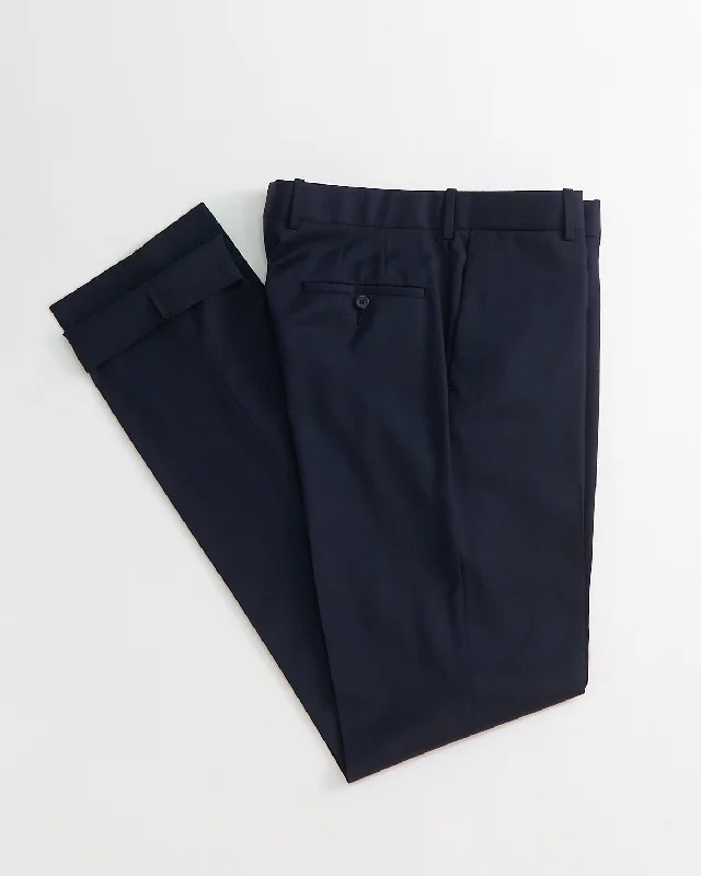 Weekend Offers That Thrill 'Cade' Super 100S Navy Wool Pants