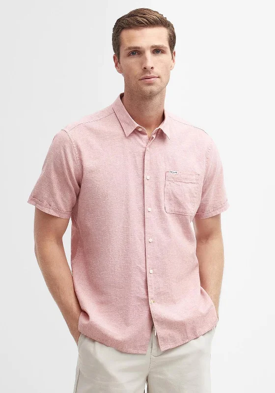 Discount Deals Barbour Nelson Summer Shirt, Pink Clay