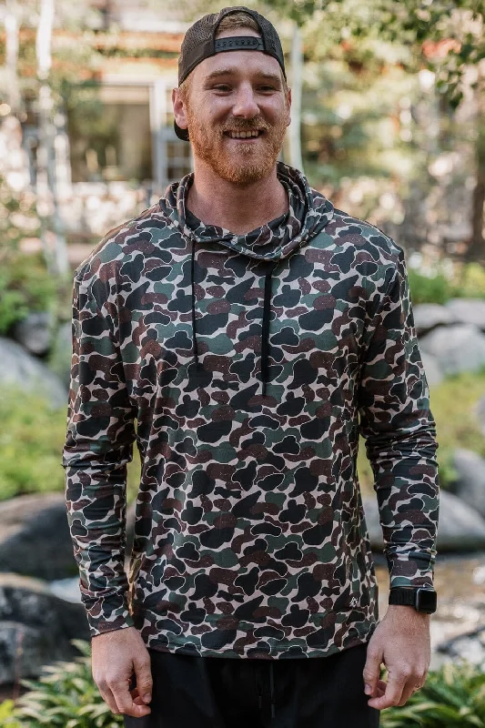 Huge Discounts Performance Hoodie - Throwback Camo
