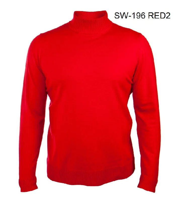 SW-195 I PRESTIGE LS TURTLE NECK SWEATER I RED