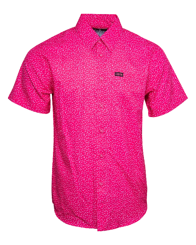 Limited Time Discount Creator Short Sleeve Party Shirt - Pink