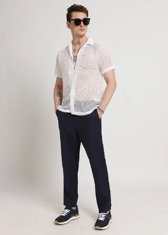 Weekend Savings Bonanza Deep Blue Linen Pant