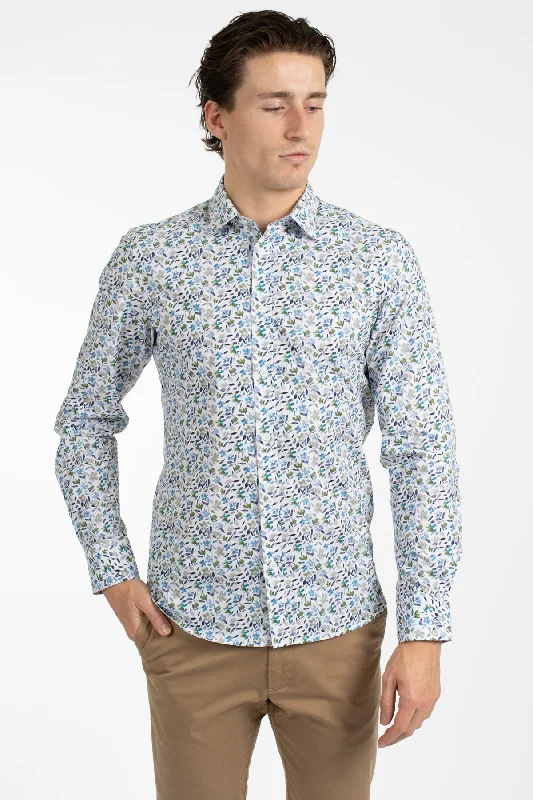 Blue Meadow Cotton Poplin Shirt