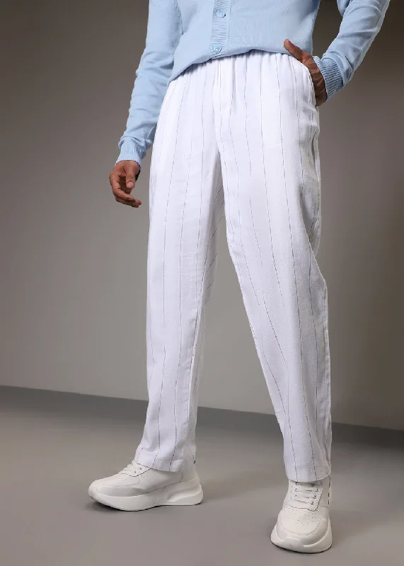 Value Pack White Cotton Linen Pant