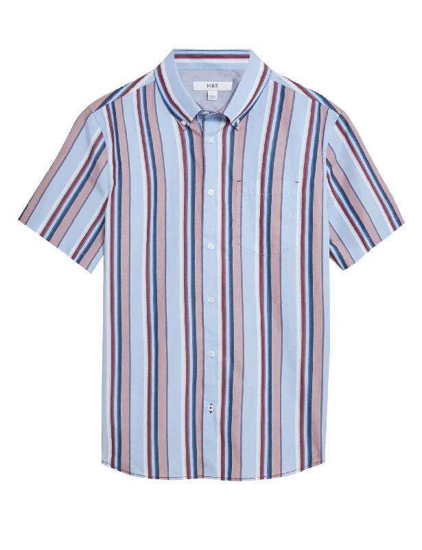 Steals and Deals Pure Cotton Striped Shirt