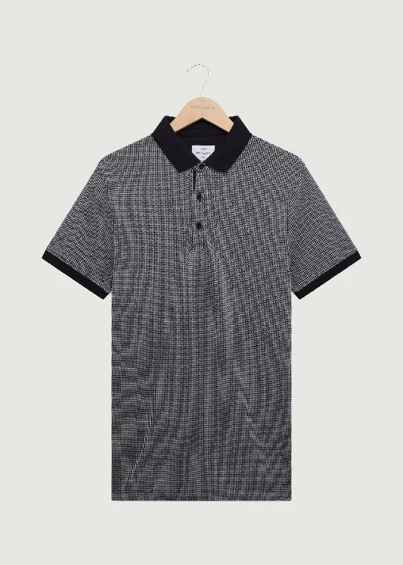 Leedale Polo Shirt - Black/White