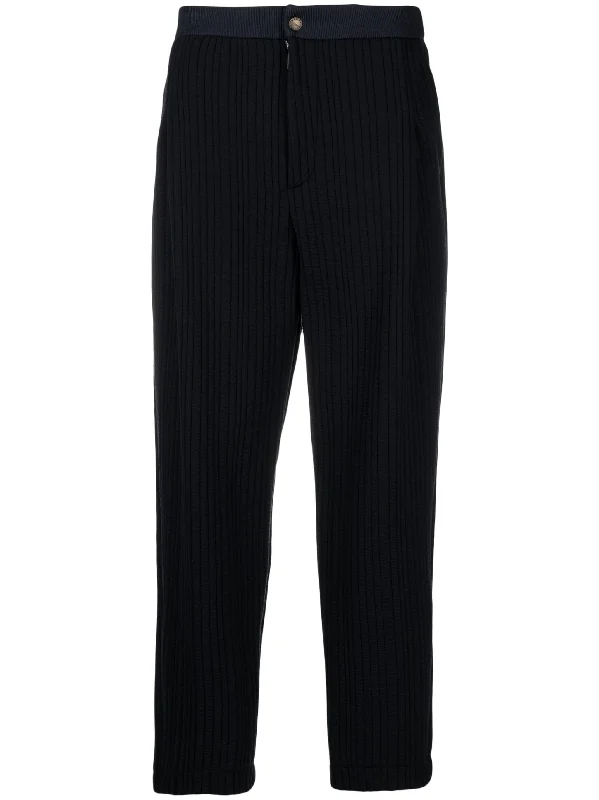 Super Sale Pleated Quilted Tapered Trousers