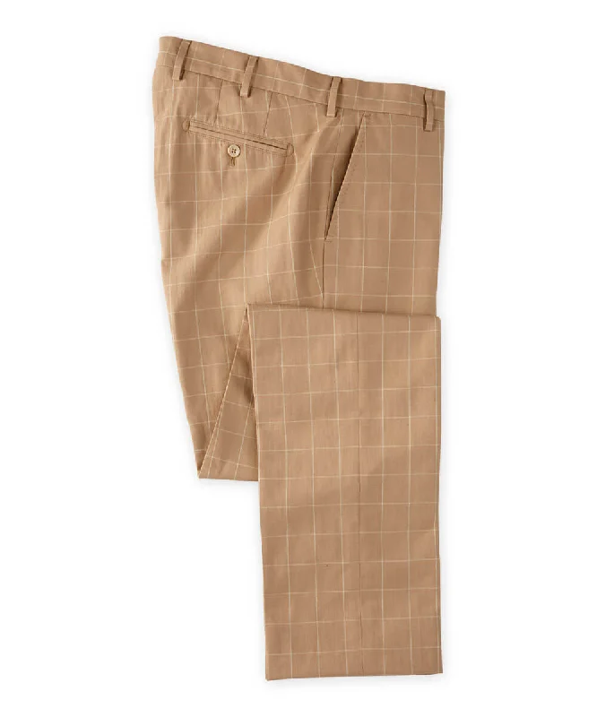 Online Specials Windowpane Cotton-Linen Trouser