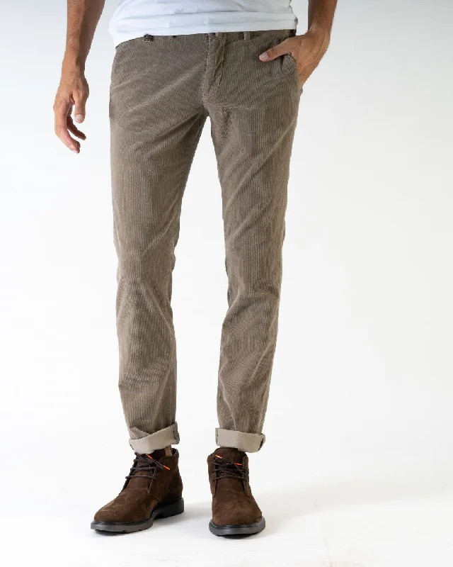 Early Access Tan Baby Cord Slim Fit Stretch Chino - Mason's