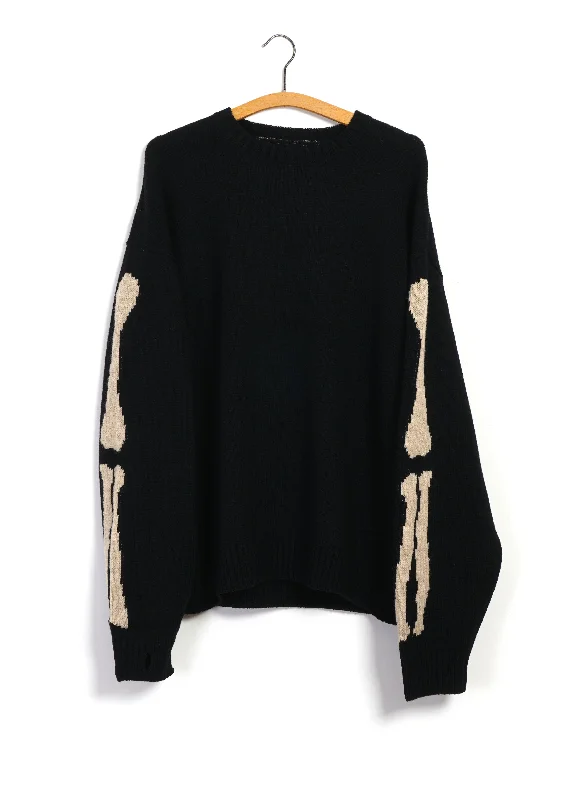 Steals and Deals BONE | 5G Wool Crew Sweater | Black