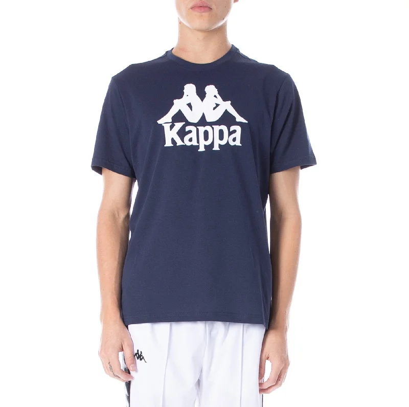 Mega Sale Kappa AUTHENTIC ESTESSI T-SHIRT - BLUE MARINE WHITE