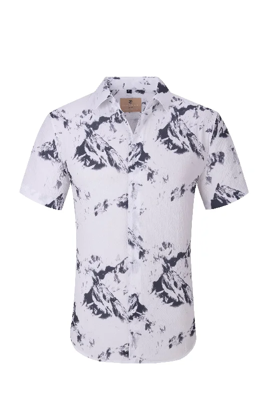 Reduced Prices Mountain Scape black (Seersucker)