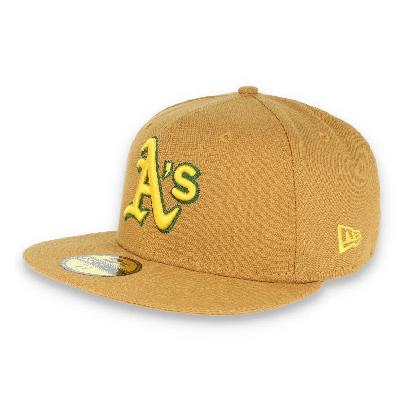 Instant Discount Oakland Athletics New Era 59Fifty Fitted Hat-Panama Tan