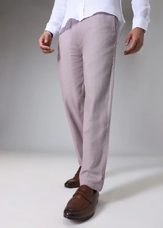 Top Pick Lavender Drawstring Linen Pant