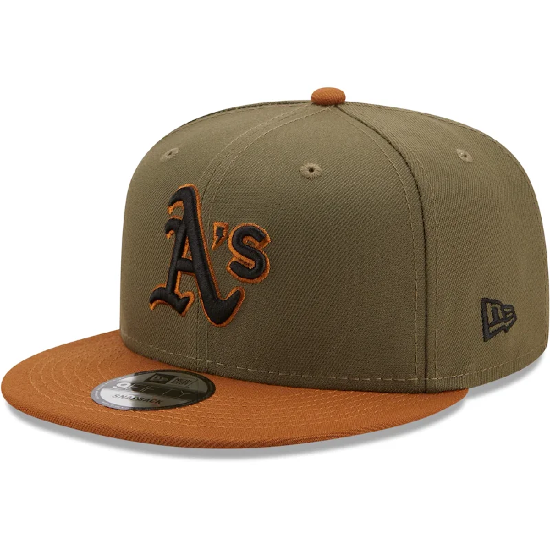 Weekend Special Oakland Athletics New Era Color Pack 2-Tone 9FIFTY Snapback Hat- Olive/Brown Weekend Special Oakland Athletics New Era Color Pack 2-Tone 9FIFTY Snapback Hat- Olive/Brown