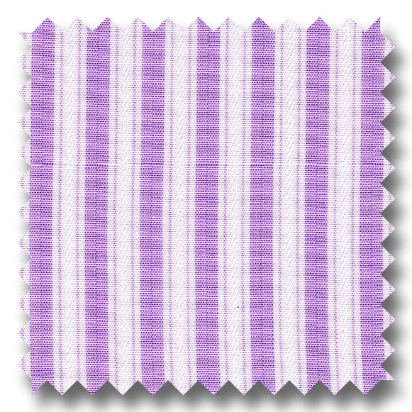 Act Fast Lavender Stripe 2Ply Broadcloth - Custom Dress Shirt