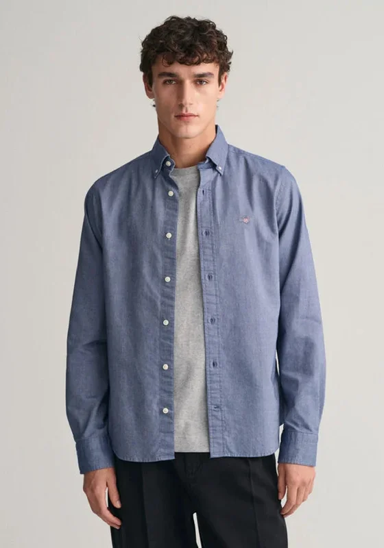 Gant Slim Fit Oxford Shirt, Persian Blue