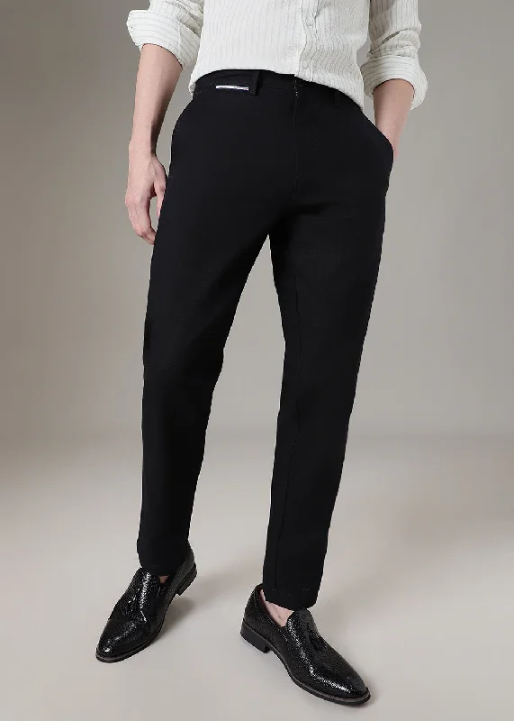 Major Deal Black Linen Trouser