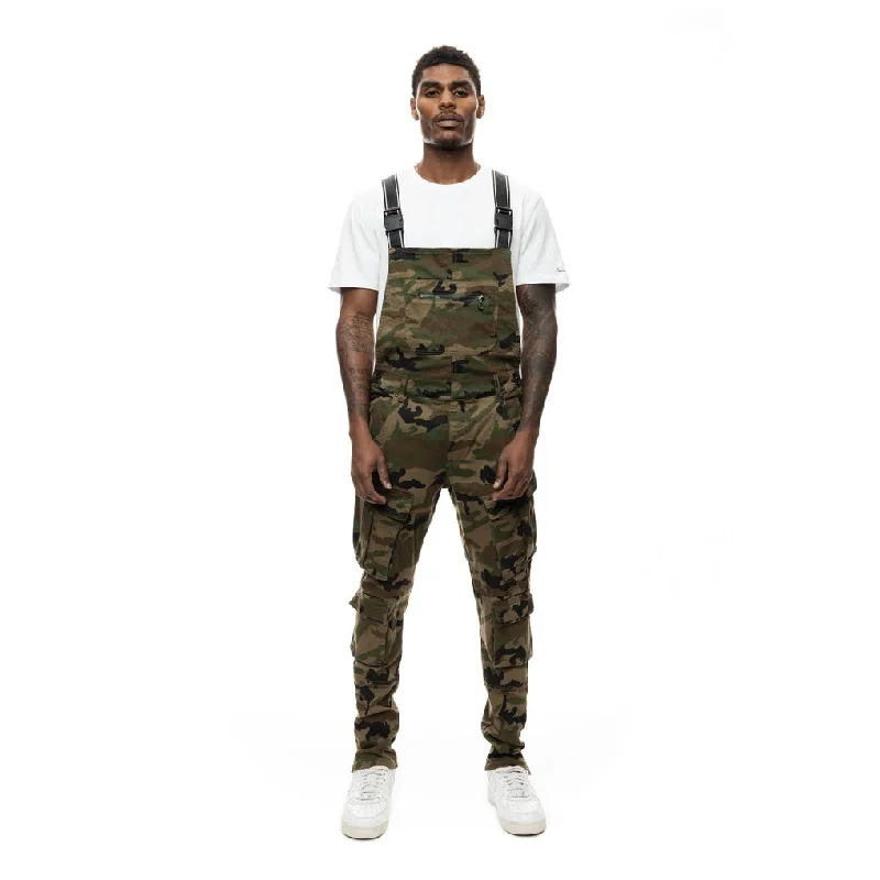 One-DAY Sale Utility Cargo Overalls - Wood Camo