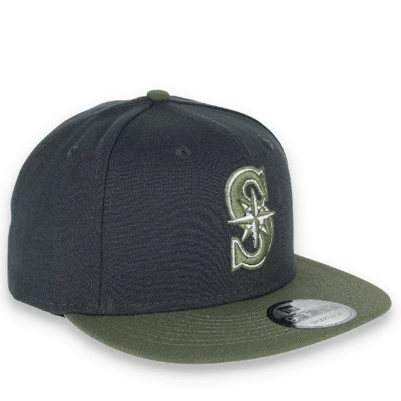 Quick Sale New Era Seattle Mariners 2-Tone Color Pack 9FIFTY Snapback Hat-Grey/Olive