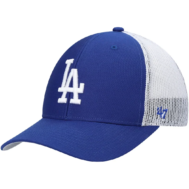 Buy More, Save More '47 Brand Los Angeles Dodgers Primary Logo Trucker Snapback Hat - Royal/White Buy More, Save More '47 Brand Los Angeles Dodgers Primary Logo Trucker Snapback Hat - Royal/White