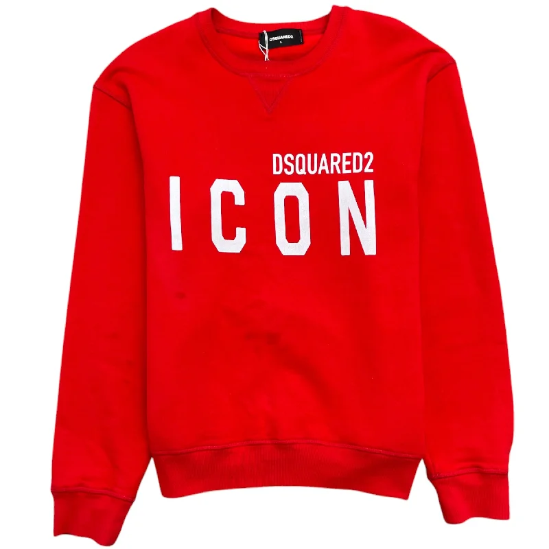 Deal Explosion Men's Icon Logo Sweatshirt Red Size L