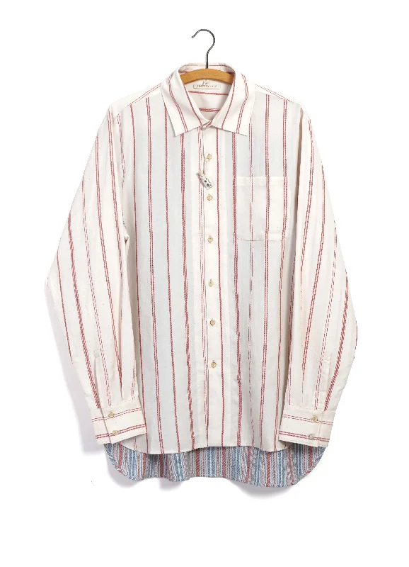New Arrival FRED | Striped Patchwork Shirt | Multicolour
