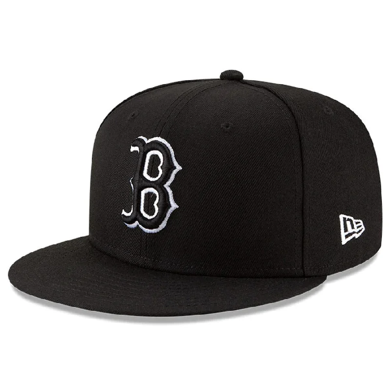 Price Slash BOSTON RED SOX NEW ERA BLACK ON WHITE 59FIFTY FITTED HAT