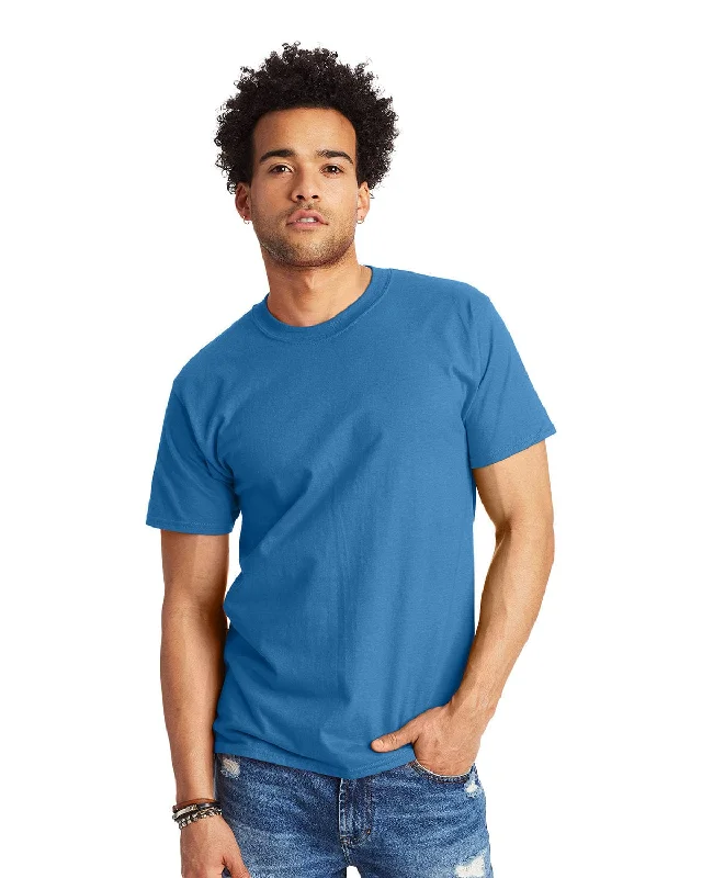 Half Price Hanes Beefy-T T-Shirt | Denim Blue