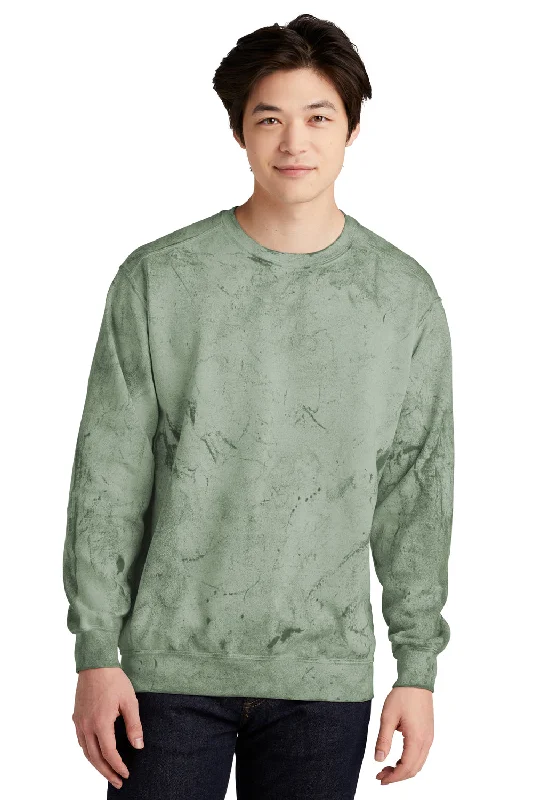 Weekend Deal Comfort Colors Mens Color Blast Crewneck Sweatshirt - Fern Green