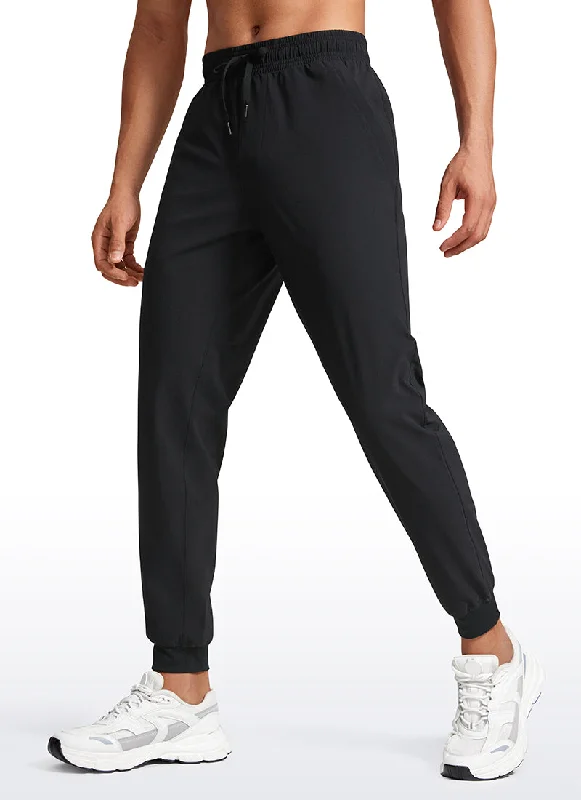 Act Now Lightweight Joggers Zip Pockets 29''