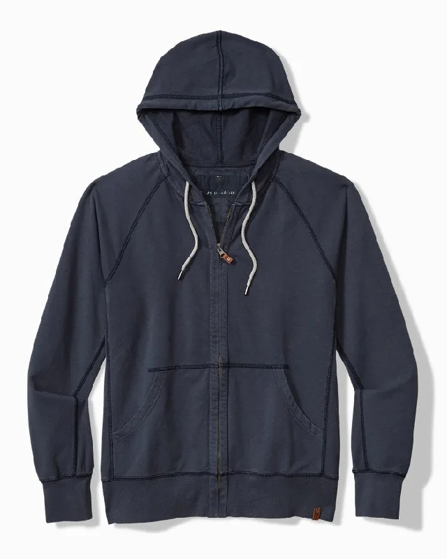 Deal of the Day Tommy Bahama Ben and Terry Full-Zip Sweatshirt Ocean Deep