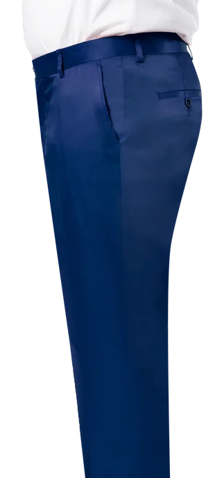 Kent & Park PS-02 Satin Slim Fit Pants Royal