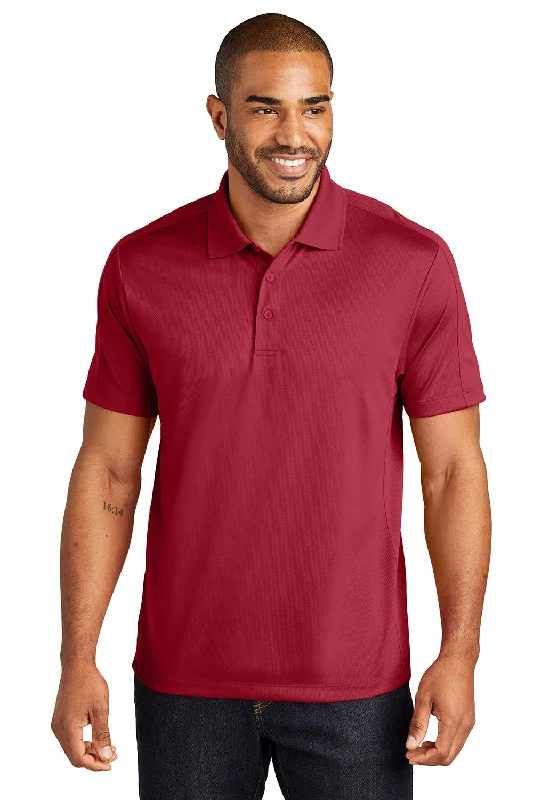 Loyalty Reward Port Authority Mens Moisture Wicking Short Sleeve Polo Shirt - Rich Red Loyalty Reward Port Authority Mens Moisture Wicking Short Sleeve Polo Shirt - Rich Red