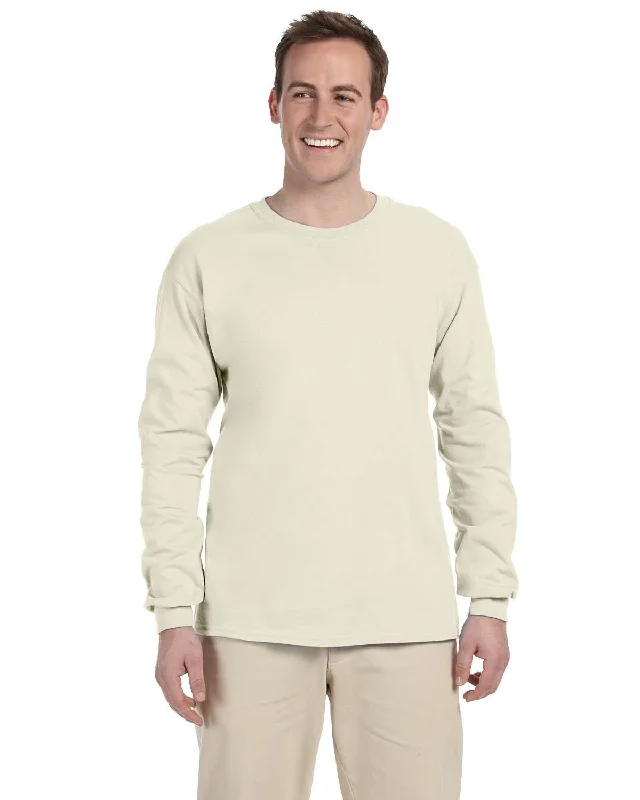 Gildan Ultra Cotton Heavyweight Long Sleeve T-Shirt | Natural