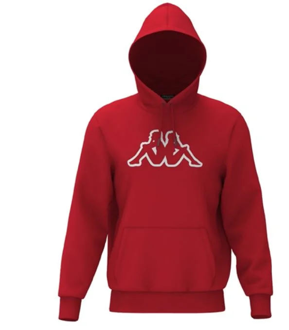 Celebrate the Weekend with Discounts KAPPA LOGO ZAVROK HOODIE-RED CORAL