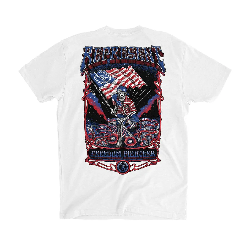 Weekend Deals That Please Psychadelic Freedom Fighters Signature Tee [WHITE]