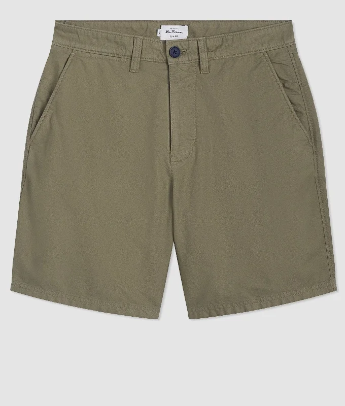 Weekend Shopping Bliss Beatnik Oxford Garment DyeShort - Olive
