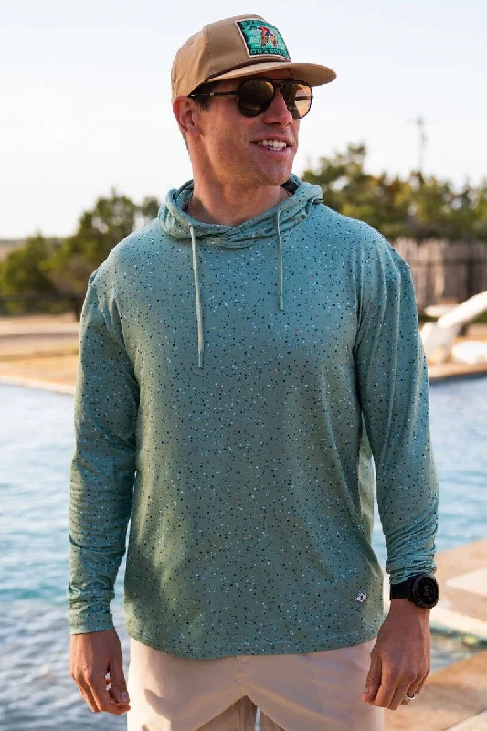 Time-Limited Offer Performance Hoodie - Green Speckled