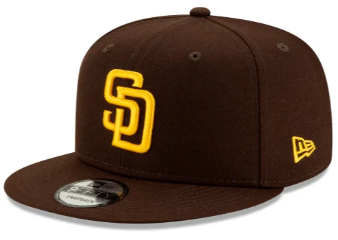 Can't Miss New Era San Diego Padres Team Color Basic 9FIFTY Snapback-Brown/Yellow