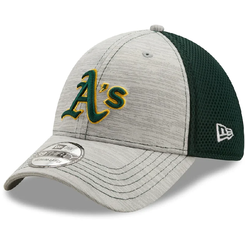 Super Deal New Era Oakland Athletics Prime Neo 39THIRTY Flex Hat – Gray/Green
