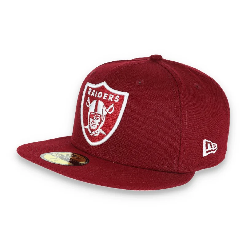 Closeout Sale New Era Las Vegas Raiders Shield 59FIFTY Fitted Hat-Maroon